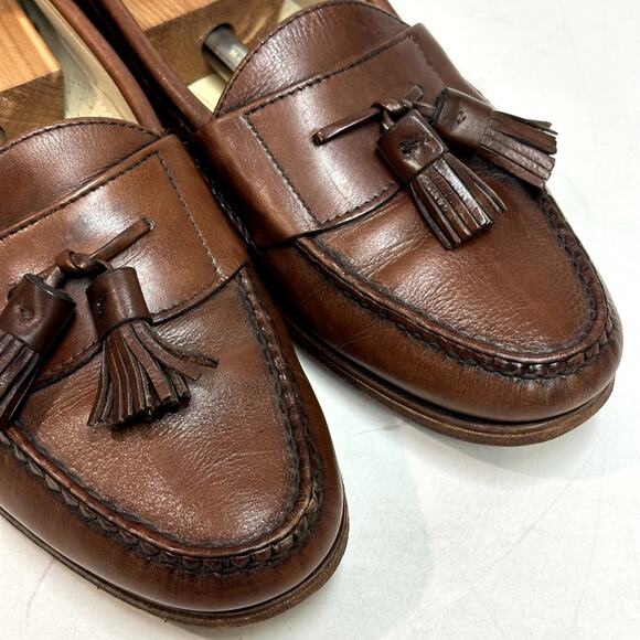 VERY GOOD Rancourt & Co. x Cole Haan Pinch Tassel Loafer Made in USA 11 Narrow C - Picture 7 of 12